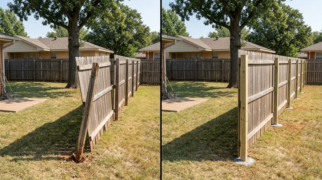 Why Red Clay Works Fence Posts Loose Across Edmond and Moore