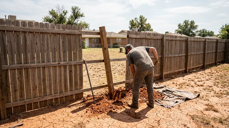 Fence Post Repair & Replacement Oklahoma City